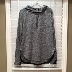 Tangerine Grey Athletic Hoodie w/ thumb holes